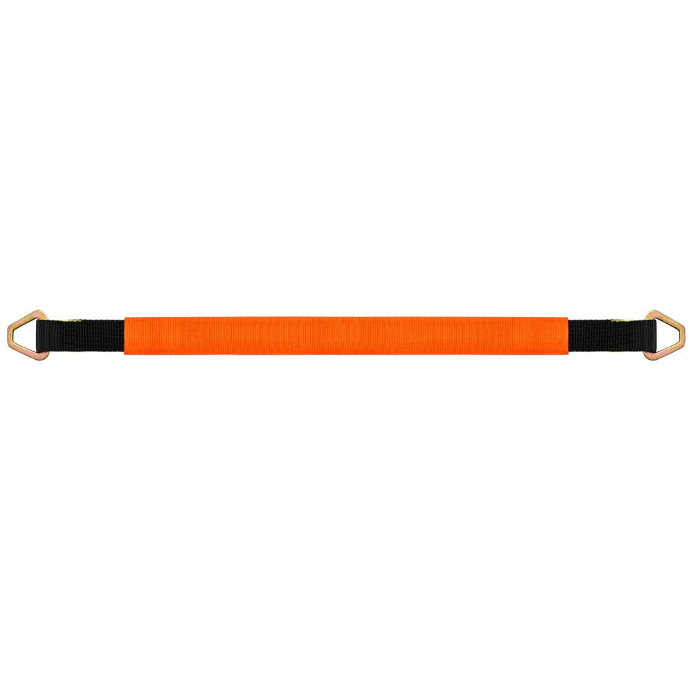VEVOR Axle Straps, 2 in x 3.2 ft Heavy Duty Axle Tie Down Straps, 12000 lbs Break Strength Axle Tie Down Straps with D Rings, 4 Pack Heavy Duty Axle Straps, for Car, Trailer, Truck, Towing & Hauling