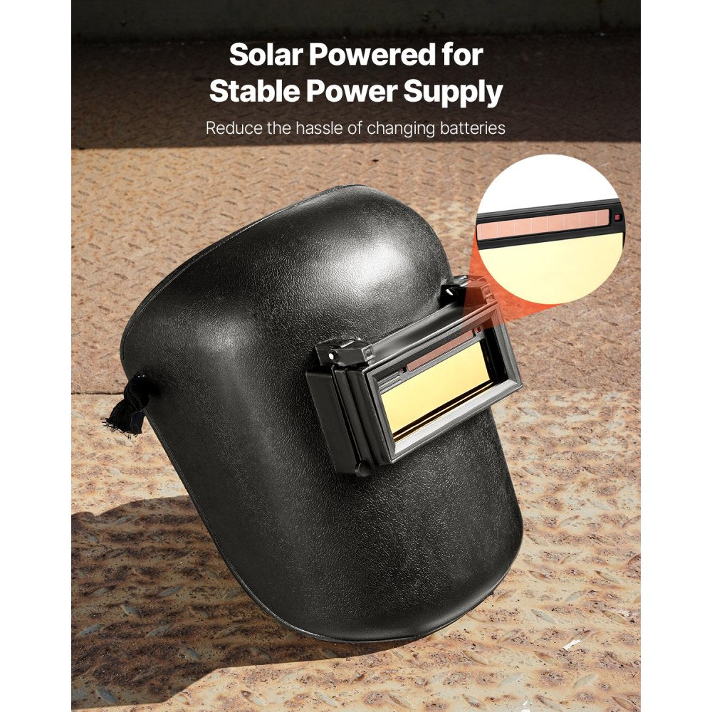 VEVOR Auto Darkening Welding Lens 4.25" x 2", Shade 5-13 Adjustable True Color Welding Lens with Dual Arc Sensors & Gold Coating, Compatible with Most Welding Helmets for TIG, MIG, MMA Applications
