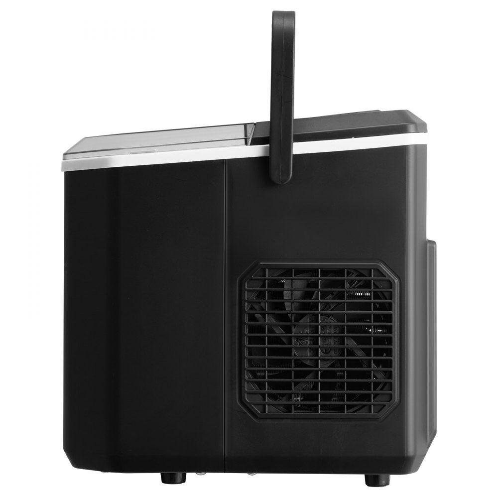 VEVOR Countertop Ice Maker, 9 Cubes Ready in 6 Mins, 26lbs in 24Hrs, Self-Cleaning Portable Ice Maker with Ice Scoop and Basket, Ice Machine with 2 Sizes Bullet Ice for Home Kitchen Office Bar Party