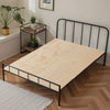 VEVOR Full Size Bunkie Board, 0.4 in Foldable Bed Board Slats with Connection, Wooden Mattress Support for Full Size Bed, Support under Mattress Boards, Ready to Use, 8 Piece, Burlywood