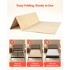 VEVOR Bunkie Board, Queen Size 76.8 x 58.3 in, Foldable Bed Board Under Mattress with Nylon Webbing, Plywood, Rounded Edges, Anti-Sag Design for Metal Frames, Sleeper Sofas, Platform and Bunk Beds