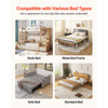 VEVOR Bunkie Board, Queen Size 80.3 x 60.2 in, Foldable Bed Board Under Mattress with Hook-and-Loop Straps, PP Core with 600D Oxford Fabric, Anti-Sag for Metal Frames, Bunk Beds, and Sleeper Sofas