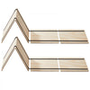 VEVOR Twin Size Bunkie Board, 0.4 in Foldable Bed Board Slats with Connection, Wooden Mattress Support for Twin Size Bed, Support under Mattress Boards, Ready to Use, 8 Piece, Burlywood