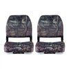 VEVOR Boat Seat, Low Backrest, Folding Fishing Boat Seat with Thickened Sponge Cushion & PU Polyester Fabric, Strong PP Frame, Flip Up Boat Seat for Boats, Yachts, Ships, Camouflage Color (2 Seats)