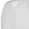 VEVOR Boat Seat, Low Backrest, Folding Fishing Boat Seat with Thickened Sponge Cushion & Waterproof PVC Leather, Aluminum Alloy Hinges, Flip Up Boat Seat for Fishing Boats, Yachts, Ships, White