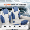 VEVOR Boat Seats, 21.85" High Back Boat Seat, Folding Boat Chair with Thickened Sponge Padding and Hinge, Fold-Down Boat Captain Chairs for Fishing Boat, Sightseeing Boat, Speedboat, Canoe, 2-Pack