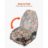 VEVOR Boat Seat, High Backrest, Folding Fishing Boat Seat with Thickened Sponge Cushion & PU Polyester Fabric, Aluminum Alloy Hinges, Flip Up Boat Seat for Boats, Yachts, Ships, Camouflage (2 Seats)