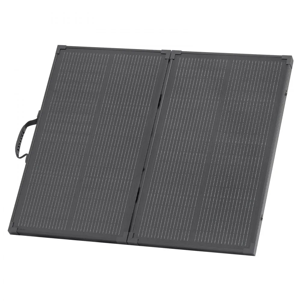 VEVOR 100W Foldable Solar Panel with Frame, 16BB N-Type Portable Monocrystalline Solar Panel Charger 24% Efficiency, IP67 Waterproof with 30A PWM Controller & MC4 Output for Camping, Hiking, RV Trips