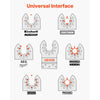 VEVOR 110PCS Oscillating Saw Blades, Universal Quick Release Multi Tool Blades Kits, 4 Types Oscillating Multitool Blades for Wood Plastic Metal, Compatible with Dewalt Ryobi Milwaukee Bosch Craftsman
