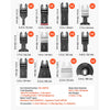 VEVOR 160-Piece Oscillating Saw Blades and Sanding Kit – 36 Universal Multi Tool Blades with 2 Scrapers, 2 Sanding Pads & 120 Sandpapers, 11 Types Oscillating Multitool Blades for Wood Plastic Metal