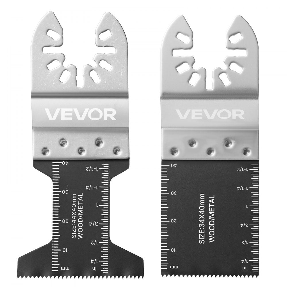 VEVOR 160-Piece Oscillating Saw Blades and Sanding Kit – 36 Universal Multi Tool Blades with 2 Scrapers, 2 Sanding Pads & 120 Sandpapers, 11 Types Oscillating Multitool Blades for Wood Plastic Metal