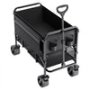 VEVOR Double Decker Wagon Collapsible, 400L Heavy Duty Folding Wagon Cart, Extended Long Garden Cart with All-Terrain Wheels, Support Up to 450lbs, Outdoor Utility Wagon for Camping, Sports, Shopping