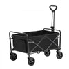 VEVOR Collapsible Folding Wagon, 2 cu.ft Grass Wagon Cart with All-Terrain 5in Wheels, Heavy Duty Folding Wagon Cart 220 lbs Weight Capacity with Drink Holders, Wagon for Camping, Shopping, Garden
