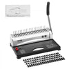 VEVOR Binding Machine, Comb Binding Machine 21-Holes Binding 450 Sheets, Book Binder Machine with 100 PCS 3/8'' Comb Binding Spines, for Letter Size, A4, A5