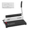 VEVOR Coil Spiral Binding Machine, Manual Book Maker 34-Holes Binding 120 Sheets, Punch Binder Adjustable 3/16" - 9/16" Coil Binding Spines, for Letter Size, A4, A5