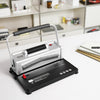 VEVOR Coil Spiral Binding Machine, Manual Book Maker with Electric Binding, 46-Holes Binding 500 Sheets Punch Binder, with 100pcs 5/16'' Coil Binding Spines, for Letter Size, A4, A5