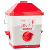 VEVOR Automatic Chicken Feeder, 40 Pounds Capacity, Large Gravity Hanging Poultry Feeder Dispenser with Handle, No Waste Rainproof Design, 3 Feeding Ports, Inside or Outside Hen Coop, for Chickens