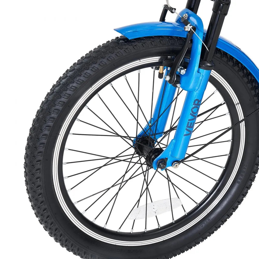 VEVOR Folding Adult Tricycle 20 inch 3 Wheel Foldable Trikes for Adult, Cruiser Bike with Cargo Basket, Adjustable Seat, and Double-Wall Wheel Rims, Shopping Picnic Tricycles for Women, Men, Seniors