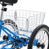 VEVOR Folding Adult Tricycle 20 inch 7 Speed Foldable Trikes for Adult, 3 Wheel Cruiser Bike w/ Cargo Basket, Adjustable Seat, Double-Wall Wheel Rims, Shopping Picnic Tricycles for Women, Men, Senior