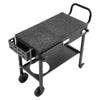 VEVOR Outdoor Grill Cart, 31.0 x 17.0 inch Tabletop Size Grilling Table, Foldable Outdoor Cooking Table with Tissue Holder, Wheels, Magnetic Tool Rack, BBQ Prep Tables for Picnic, Kitchen, Courtyard