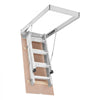 VEVOR Aluminum Attic Ladder, Fits 9.8'-10.3'/7.66'-9.8' Ceiling Height, 54" x 22.5" Opening, 375 lbs Load Capacity, Multi-Purpose Foldable Lightweight and Portable Attic Stairs for Convenient Access