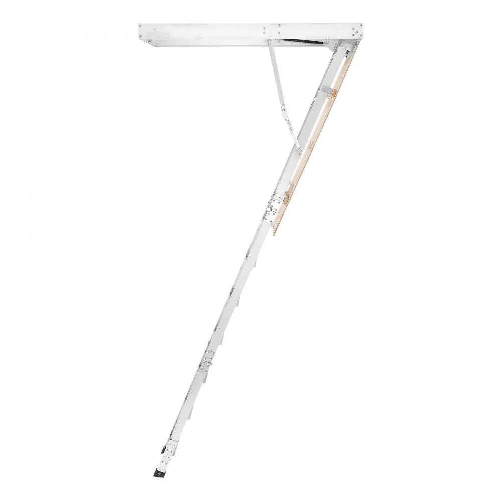 VEVOR Aluminum Attic Ladder, Fits 9.8'-10.3'/7.66'-9.8' Ceiling Height, 54" x 22.5" Opening, 375 lbs Load Capacity, Multi-Purpose Foldable Lightweight and Portable Attic Stairs for Convenient Access