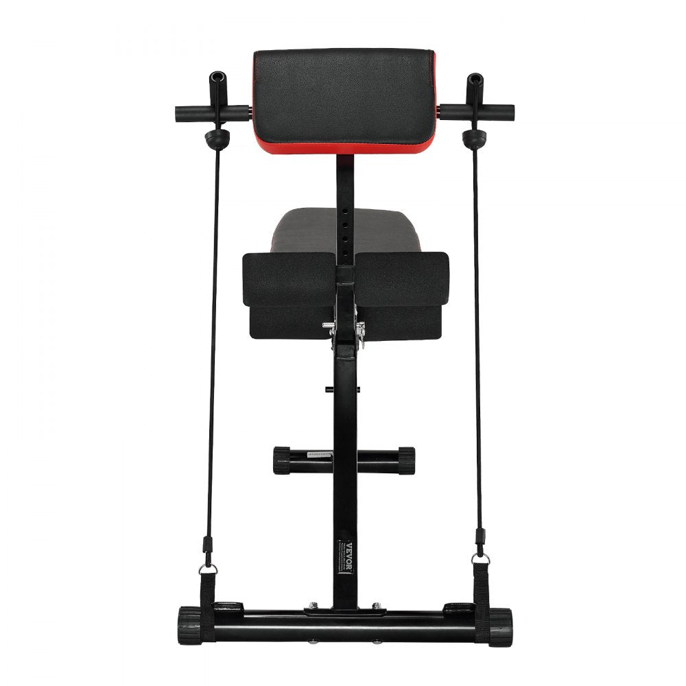 VEVOR Multi-Functional Weight Bench for Full Body Workout, Roman Chair Hyperextension Bench, 770 lbs Adjustable & Foldable Equipment for Back Arm Core Ab Workout, Sit Up Exercise Machine for Home Gym