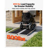 VEVOR Portable Wheelchair Ramp, 4FT, Non-Slip Aluminum Folding Handicap Ramp for Wheelchair, 800 lbs Capacity, Door Threshold Ramps for Home Steps, Stairs, Entry, Threshold, Doorways, Scooter, Curbs