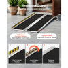 VEVOR Portable Wheelchair Ramp, 6FT, Non-Slip Aluminum Folding Handicap Ramp for Wheelchair, 800 lbs Capacity, Door Threshold Ramps for Home Steps, Stairs, Entry, Threshold, Doorways, Scooter, Curbs