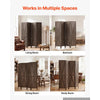 VEVOR Wood Room Divider 4 Panels Wood Folding Privacy Screen X Pattern, For Room Separation & Home Decor, 67 inches Tall, Solid Frame, 360° Two-Way Hinges, Rustic Wooden Partition with Hardware