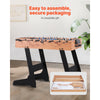 VEVOR Folding Foosball Table, 42 inch Standard Size Table, Indoor Full Size Foosball Tables for Home, Family, and Game Room, Durable Soccer Set, Includes 2 Balls