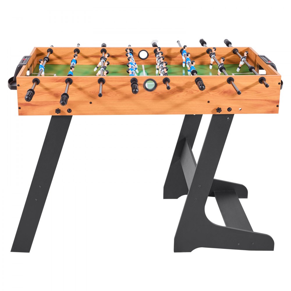 VEVOR Folding Foosball Table, 42 inch Standard Size Table, Indoor Full Size Foosball Tables for Home, Family, and Game Room, Durable Soccer Set, Includes 2 Balls