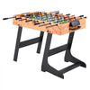 VEVOR Folding Foosball Table, 42 inch Standard Size Table, Indoor Full Size Foosball Tables for Home, Family, and Game Room, Durable Soccer Set, Includes 2 Balls