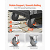 VEVOR Foldable Push Cart Dolly, 1000 lbs Capacity, Folding Platform Truck with Swivel Wheels, Moving Platform Hand Truck Flatbed Cart, Space Saving Push Handle, for Easy Storage, 35.2 x 23.4 x 33.5 in