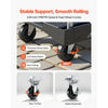 VEVOR Foldable Push Cart Dolly, 330 lbs Capacity, Folding Platform Truck with Swivel Wheels, Moving Platform Hand Truck Flatbed Cart, Adjustable Push Handle, for Easy Storage, 26.8 x 19.5 x 4.5 in
