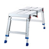 VEVOR Folding Work Platform, Adjustable Height 14.2-20 in, 500 lbs Capacity Aluminum Step Stool, Heavy Duty Non-Slip Platform Ladder, Portable Work Bench for Painting, Cleaning, Home & Professional