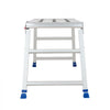 VEVOR Folding Work Platform, Adjustable Height 23-34.5 in, 40 x 18 in Aluminum Step Stool, 500 lbs Load Capacity, Heavy Duty Non-Slip Platform Ladder, Portable Work Bench for Painting, Maintenance