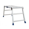 VEVOR Folding Work Platform, Adjustable Height 23-34.5 in, 40 x 18 in Aluminum Step Stool, 500 lbs Load Capacity, Heavy Duty Non-Slip Platform Ladder, Portable Work Bench for Painting, Maintenance