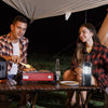 VEVOR LED Camping Lanterns, 4 Pack, Magnetic Base, Battery Powered Lights, Lightweight Hanging Collapsible Lights, Ideal for Outdoor Camping Hiking, Emergency Survival Lights for Hurricane, Black