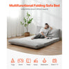VEVOR Folding Sofa Bed, 3-in-1 Foldable Couch Bed with Washable Cover, 25D High Density Memory Foam Convertible Sleeper Chair Bed, Futon Couch for Living Room, Bedroom, Guest, Light Grey(Full)