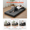 VEVOR Folding Sofa Bed, 3-in-1 Foldable Couch Bed with 2 Pillows and Washable Cover, 25D High Density Memory Foam Convertible Sleeper Chair Bed, Futon Couch for Living Room, Bedroom, Dark Grey(Twin)