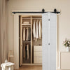 VEVOR Bi-Folding Sliding Barn Door Hardware Track Kit, 52" Top Mount Track Kit, Slide Smoothly & Quietly, Heavy Duty, Easy to Install, Suitable for Two 24" Closet Pantry Laundry Doors (Not Included)