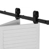 VEVOR Bi-Folding Sliding Barn Door Hardware Track Kit, 36" Top Mount Track Kit, Slide Smoothly & Quietly, Heavy Duty, Easy to Install, Suitable for Two 16" Closet Pantry Laundry Doors (Not Included)