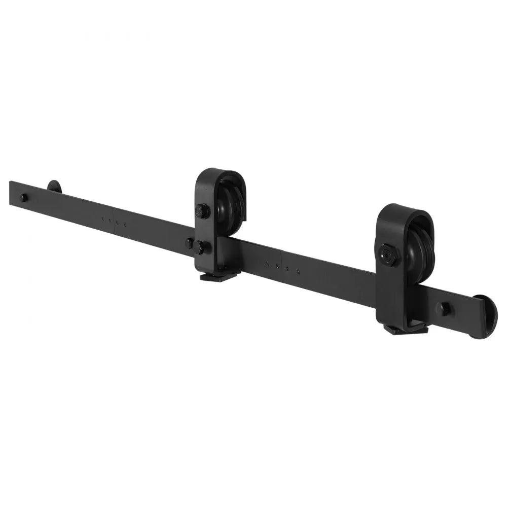 VEVOR Bi-Folding Sliding Barn Door Hardware Track Kit, 40" Top Mount Track Kit, Slide Smoothly & Quietly, Heavy Duty, Easy to Install, Suitable for Two 18" Closet Pantry Laundry Doors (Not Included)