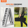 VEVOR 88 Key Folding Keyboard Piano, Bluetooth & MIDI, Portable Electronic Digital Foldable Piano with Sustain Pedal Bag Touch Sensitive Keys Headphones, Rechargeable for Beginners Teens Adults, White