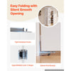 VEVOR Bifold Closet Doors 2-Panel, 30" (Double 15") x 80", 3-Lite Frosted Glass Bifold Barn Door with Metal Hardware Kit & Sturdy Composite Frame, Modern Stylish & Space-Saving for Closets Bedrooms