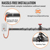VEVOR Self-Regulating Pipe Heating Cable, 3FT 5W/FT Heat Tape for Pipes Freeze Protection, Water Pipe Heat Cable with Built-in Thermostat Protects PVC Hose, Metal and Plastic Pipe from Freezing