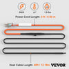 VEVOR Self-Regulating Pipe Heating Cable, 40FT 5W/FT Heat Tape for Pipes Freeze Protection, Water Pipe Heat Cable with Built-in Thermostat Protects PVC Hose, Metal and Plastic Pipe from Freezing