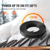 VEVOR Self-Regulating Pipe Heating Cable, 30FT 5W/FT Heat Tape for Pipes, Roof Snow Melting De-icing, Gutter and Pipe Freeze Protection