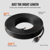 VEVOR Self-Regulating Pipe Heating Cable, 30FT 5W/FT Heat Tape for Pipes, Roof Snow Melting De-icing, Gutter and Pipe Freeze Protection